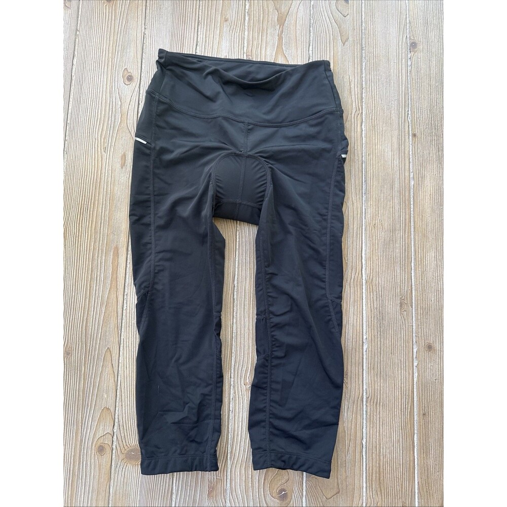 DaYoung Performance Womens Bike Cycling Capri Pants M Black Padded 3/4 Leggings